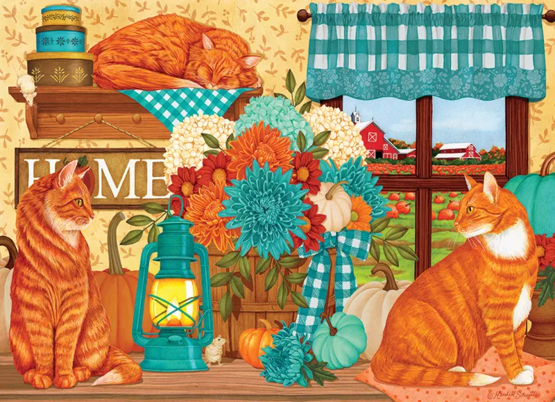 Kürbis-Patch-Katzen