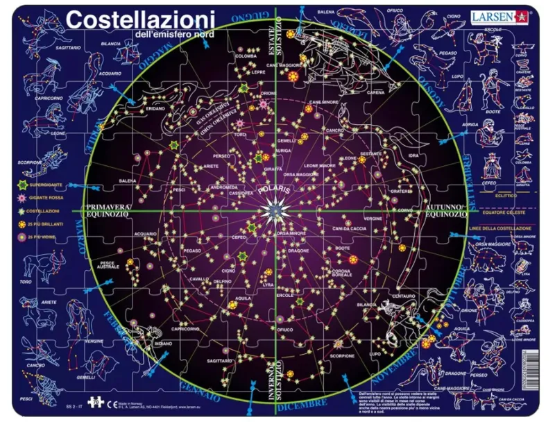 Rahmenpuzzle - Costellazioni (auf Italienisch)