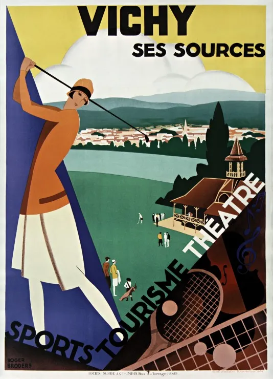 Roger Broders - Vichy, ses sources, 1928