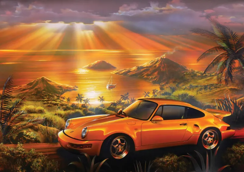 Yellow Porsche