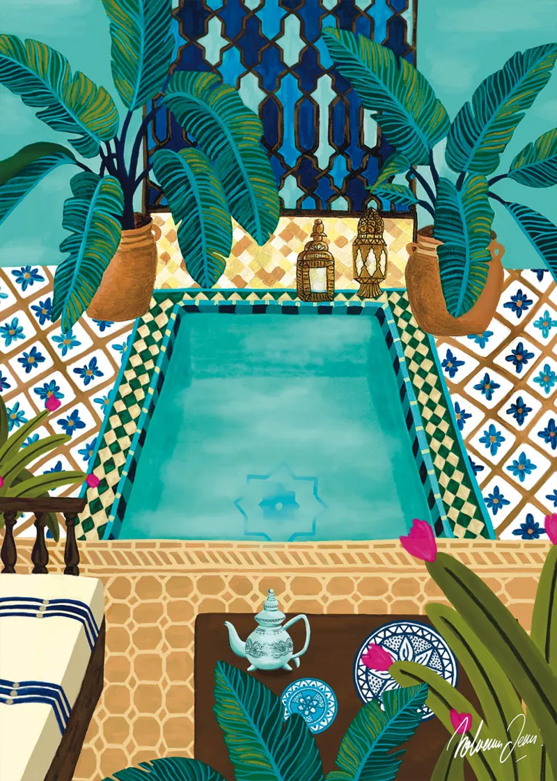 Blaues Riad