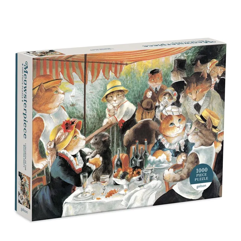 Luncheon of the Boating Party Meowsterpiece - 1000 Piece Puzzle