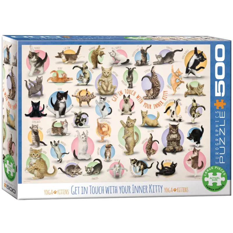 XXL Teile - Familiy Puzzle: Yoga Kittens