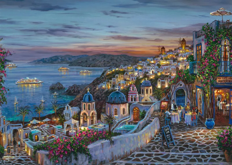 Sonnenuntergang über Santorin