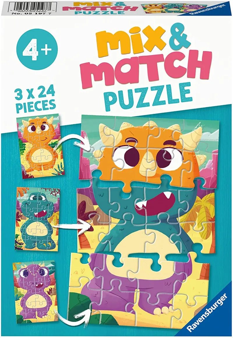 Mix and Match Puzzles - Dinosaurs