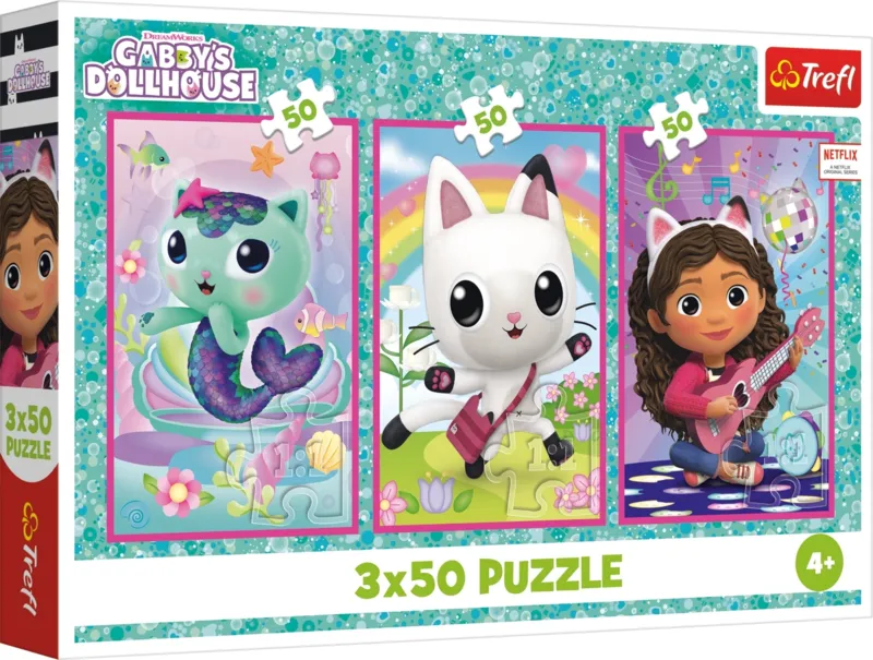 3 Puzzles - Meet Gabby and the cats
