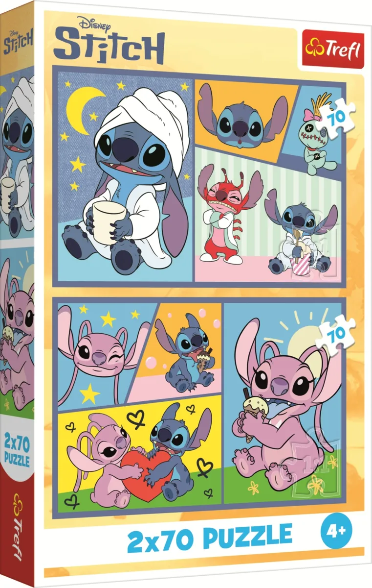 2 Puzzles - There'S No Boredom With Stitch