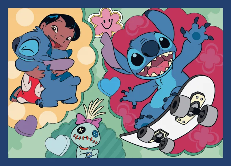 4 Puzzles - Space Stitch + 1 Poster