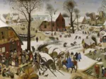 2 Puzzles - Pieter Brueghels Kunst: Niederländische Sprichwörter - Die Volkszählung zu Bethlehem
